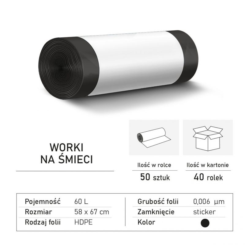 60L.HDPE Czarny